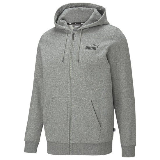 Puma Ανδρική ζακέτα Essentials Small Logo Full-Zip Hoodie